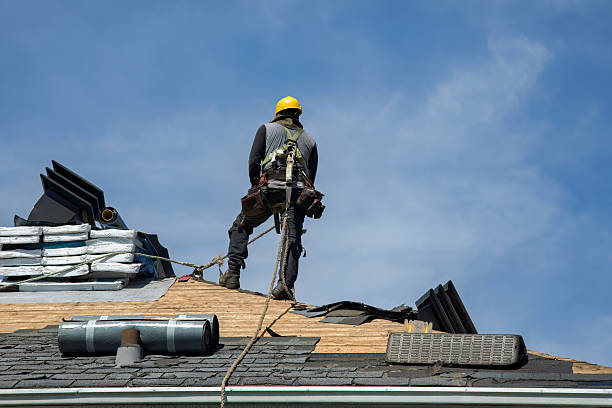 Professional Gutter Installation technician working in Casey, IL